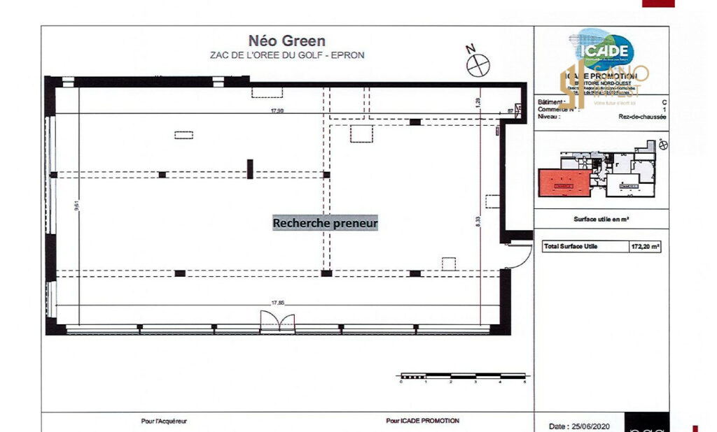 CESSION – LOCAL COMMERCIAL NEUF – EMPLACEMENT STRATÉGIQUE