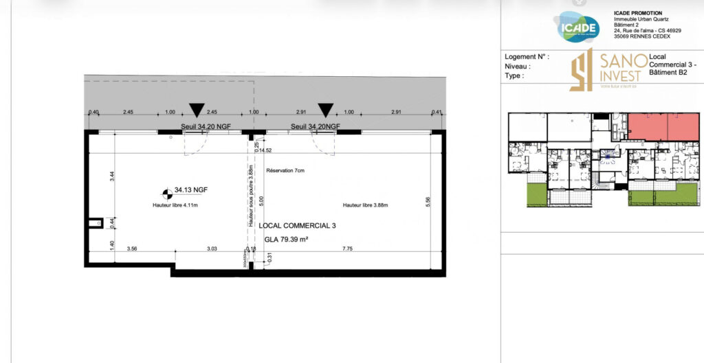 Immobilier Professionnel à vendre Caen