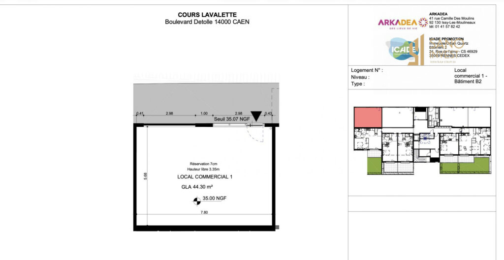 Local commercial à louer – 45 m² – Emplacement stratégique